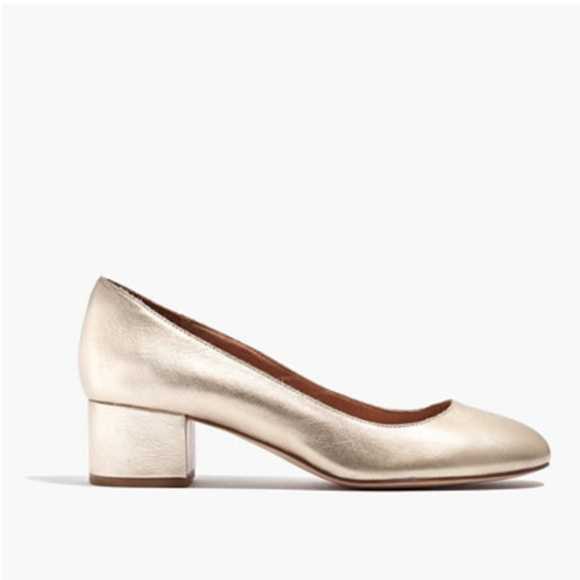 NIB Madewell The Ella Pump in Metallic Sz 6 - Picture 4 of 5